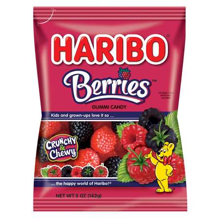 Haribo Confectionery Berries 5 oz., PK12 -  70522